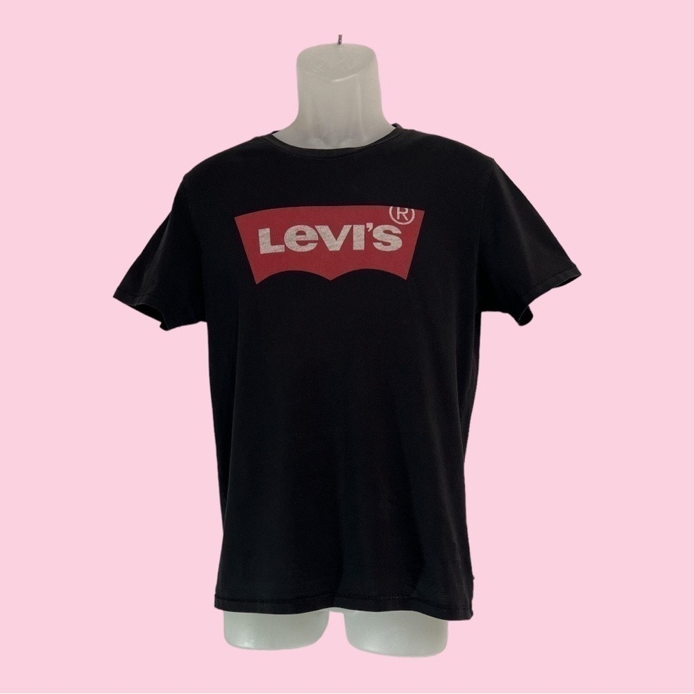 Levi’s Men’s Logo Graphic T-Shirt, Faded Black Size S